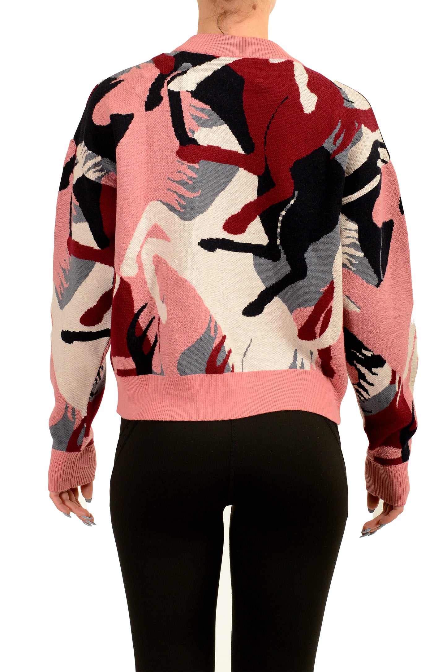 Scuderia Ferrari Women's "Jacquard Camouflage" Wool Pullover Sweater US XS IT 38