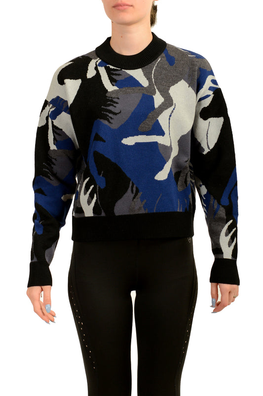 Scuderia Ferrari Women's "Jacquard Camouflage" Wool Pullover Sweater US XS IT 38
