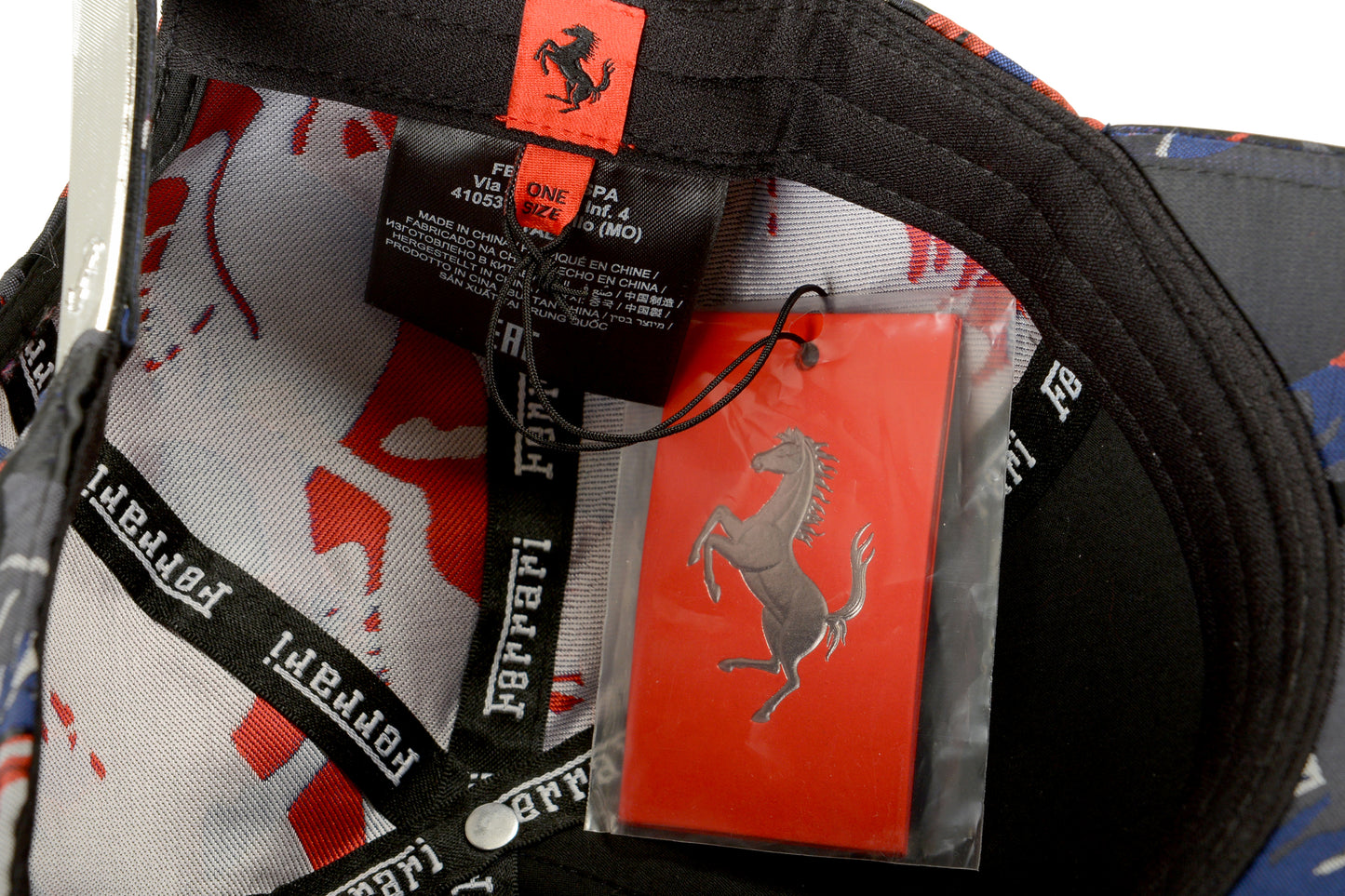 Scuderia Ferrari Unisex "Prancing Horse" Camouflage Baseball Cap Hat One Size