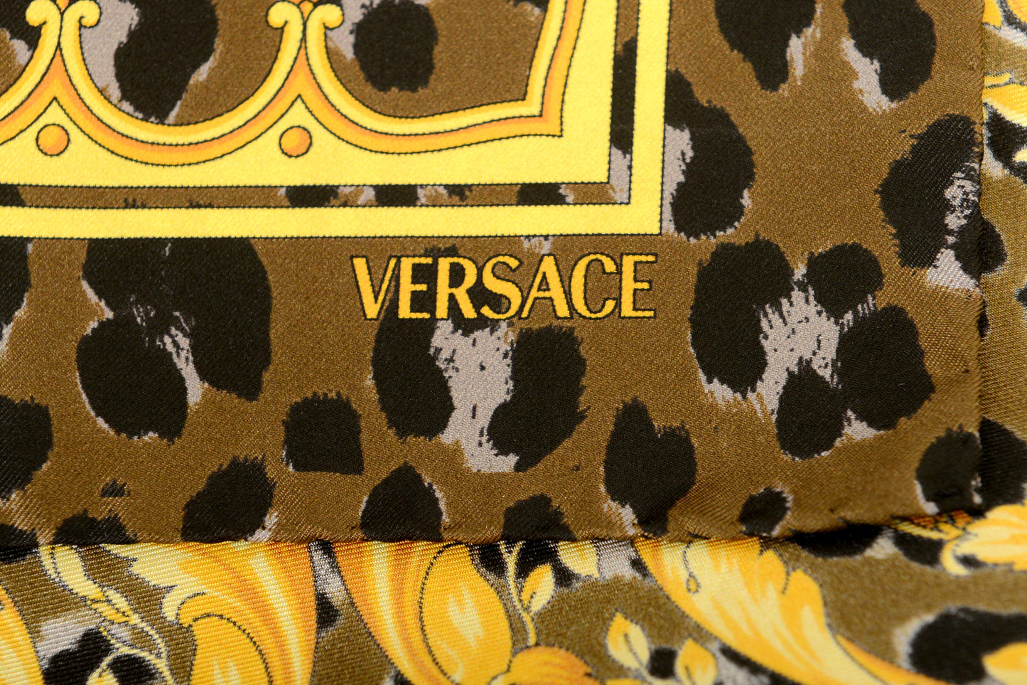 Versace Multi-Color Versace Signature Print 100% Silk Shawl Scarf Bandana