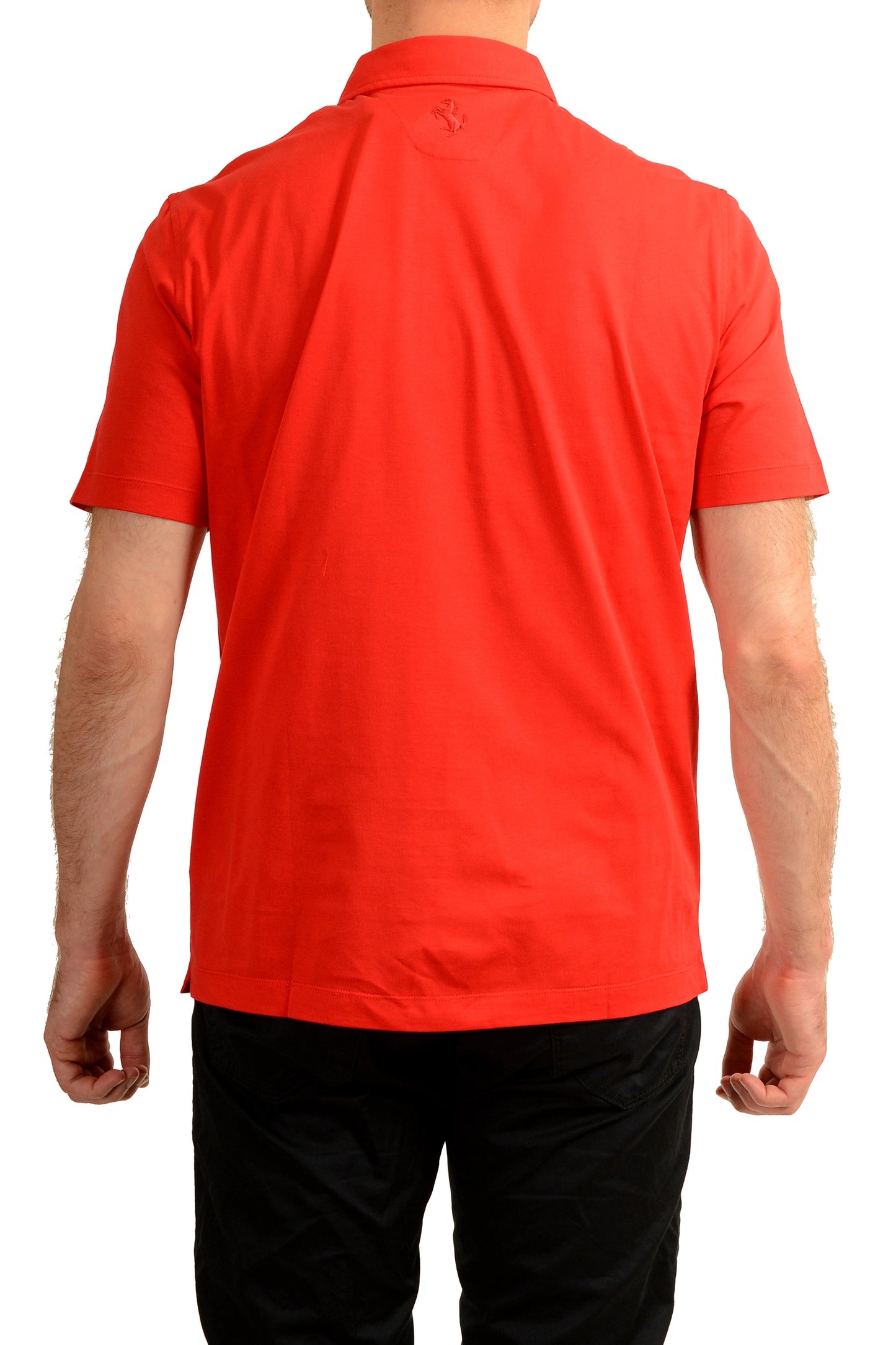 Scuderia Ferrari Men's Red Short Sleeve Polo Shirt US S IT 48
