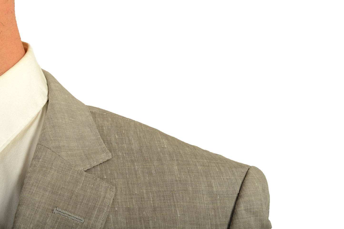 Hugo Boss Men's "Hutson5/Gander3" Slim Fit Gray Linen Wool Suit US 44R IT 54R