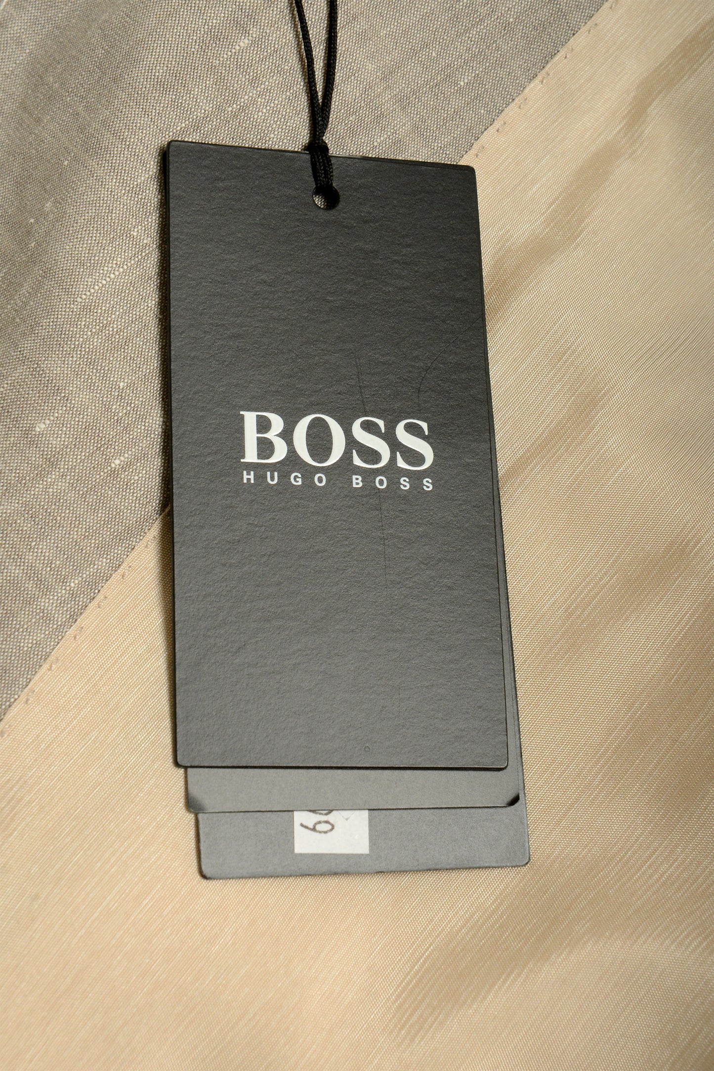 Hugo Boss Men's "Hutson5/Gander3" Slim Fit Gray Linen Wool Suit US 44R IT 54R