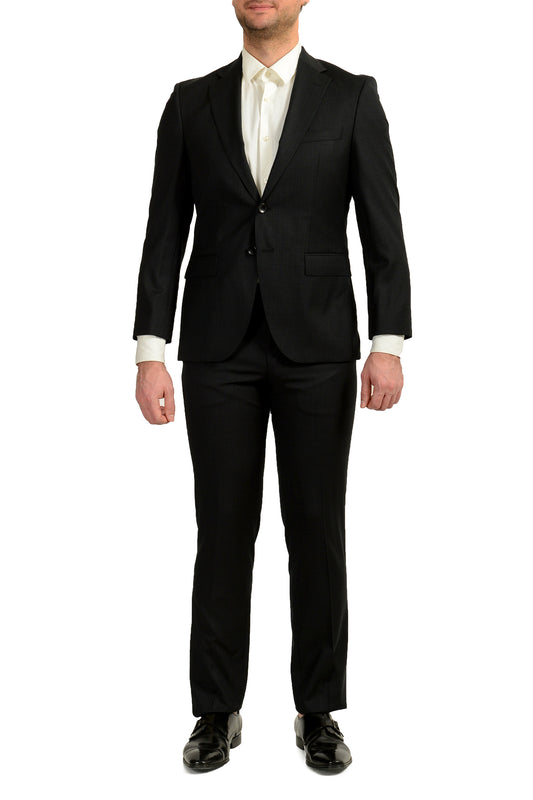 Hugo Boss Men's "Phoenix/Madisen" Comfort Fit Plaid 100% Wool Suit US 36S IT 46S