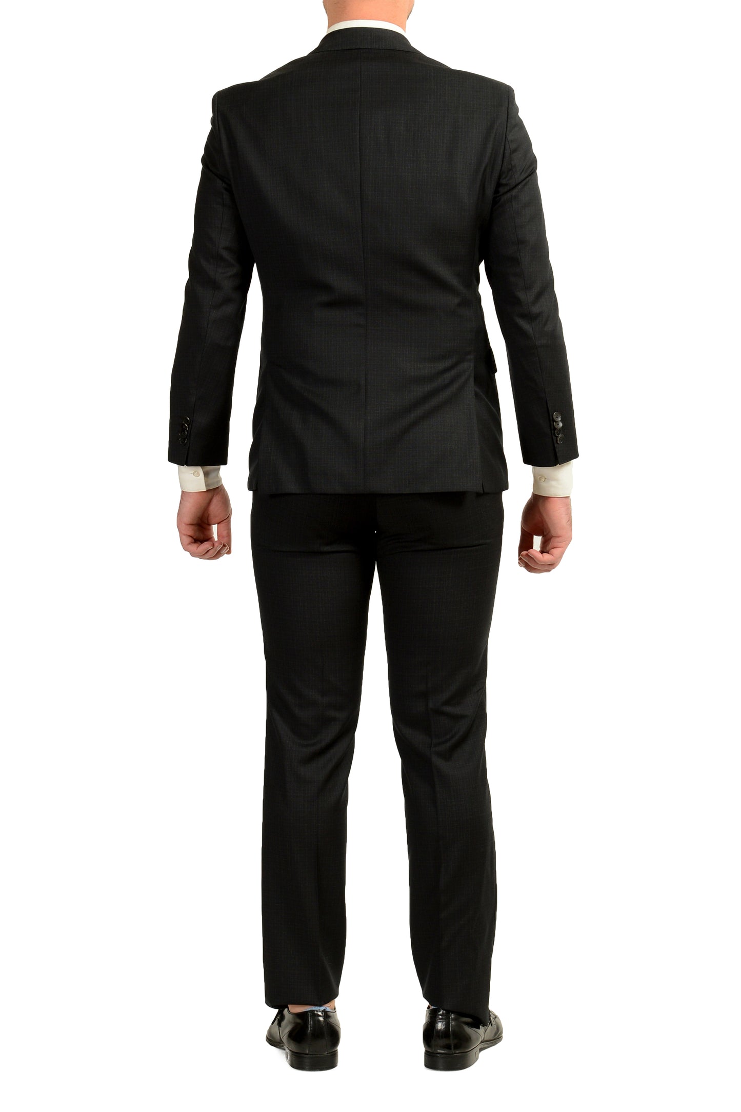 Hugo Boss Men's "Phoenix/Madisen" Comfort Fit Plaid 100% Wool Suit US 36S IT 46S