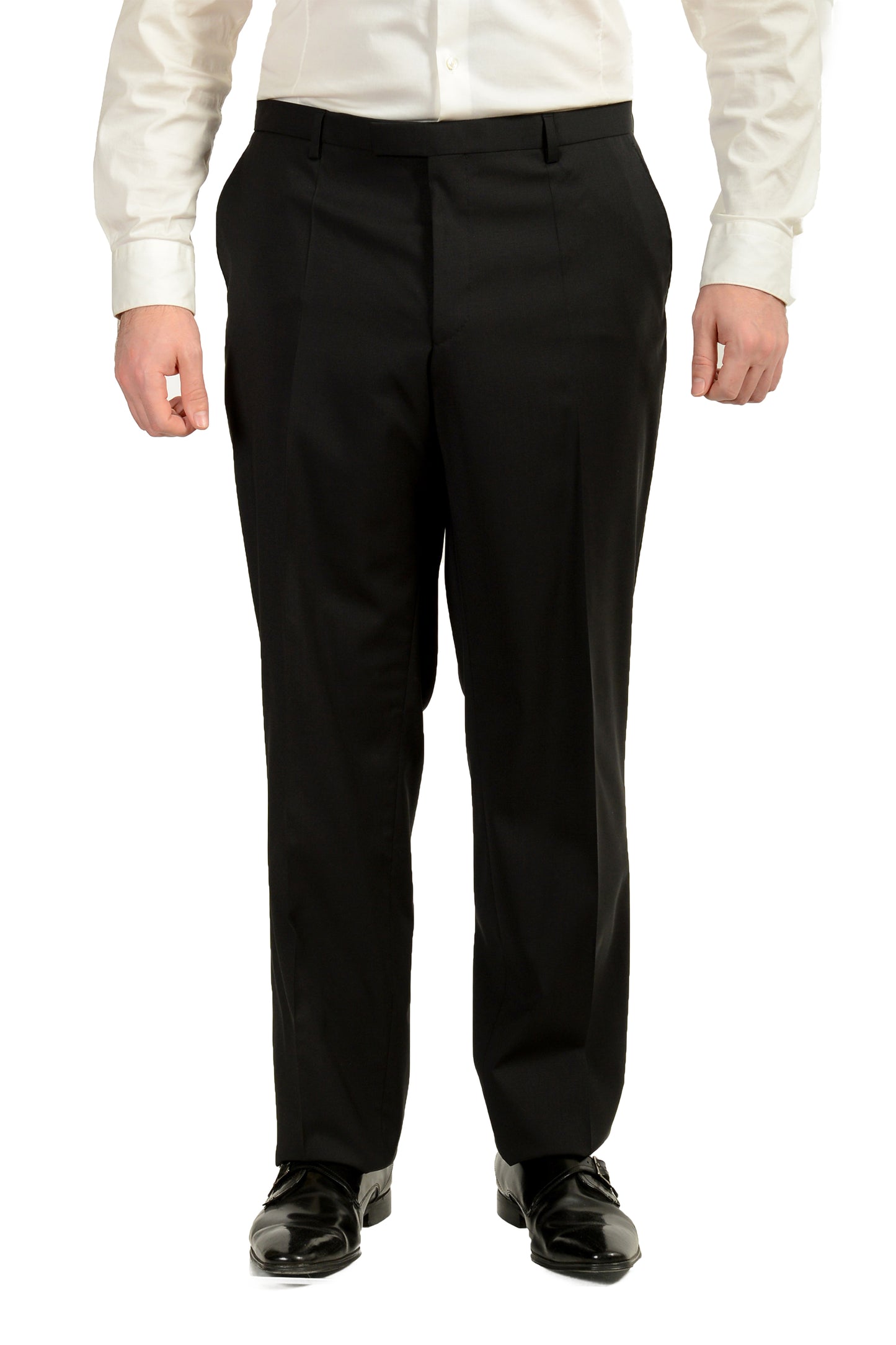Hugo Boss Men's "Johnstons5/Lenon1" Regular Fit 100% Wool Suit US 48R IT 58R