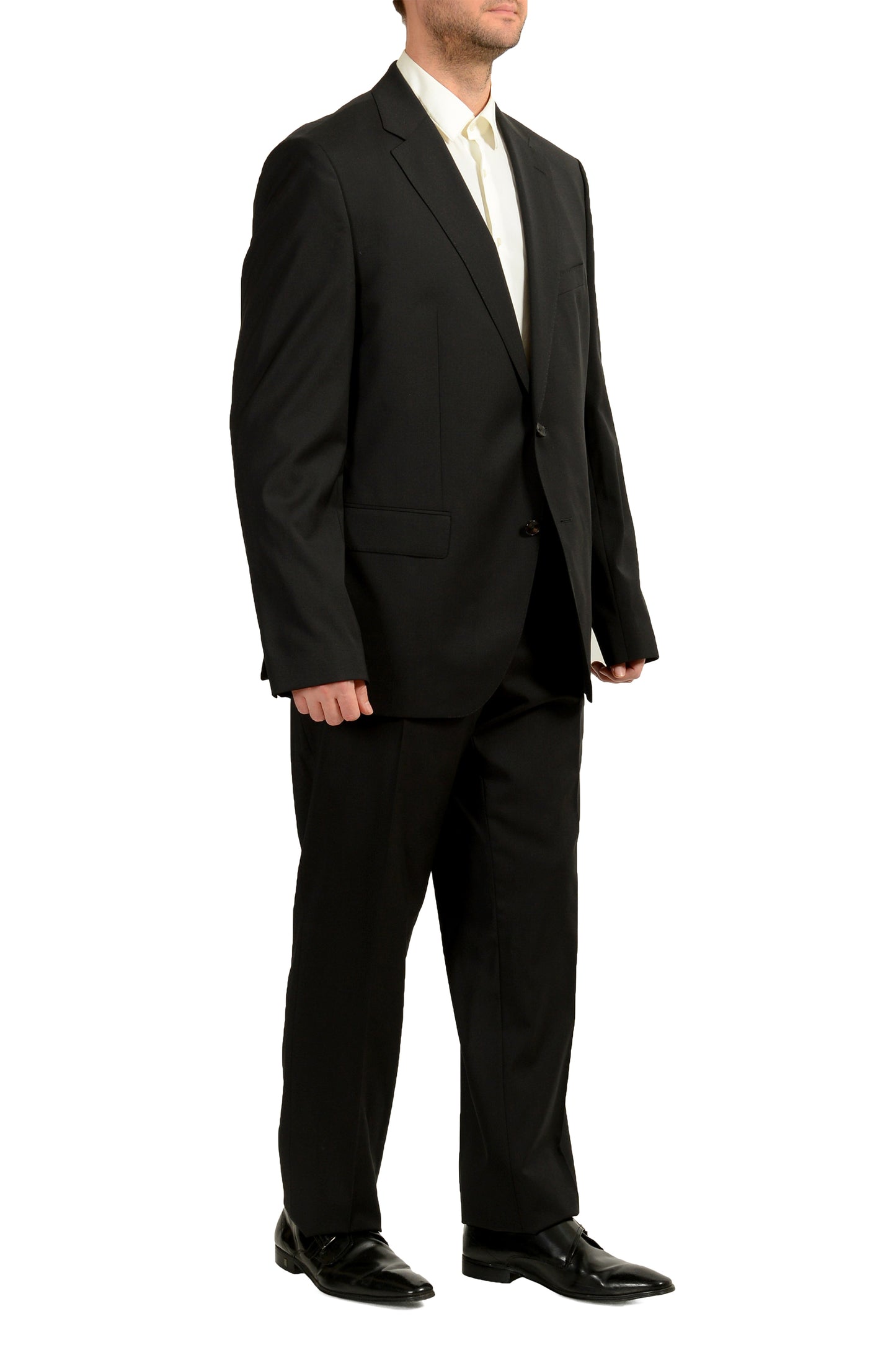 Hugo Boss Men's "Johnstons5/Lenon1" Regular Fit 100% Wool Suit US 48R IT 58R