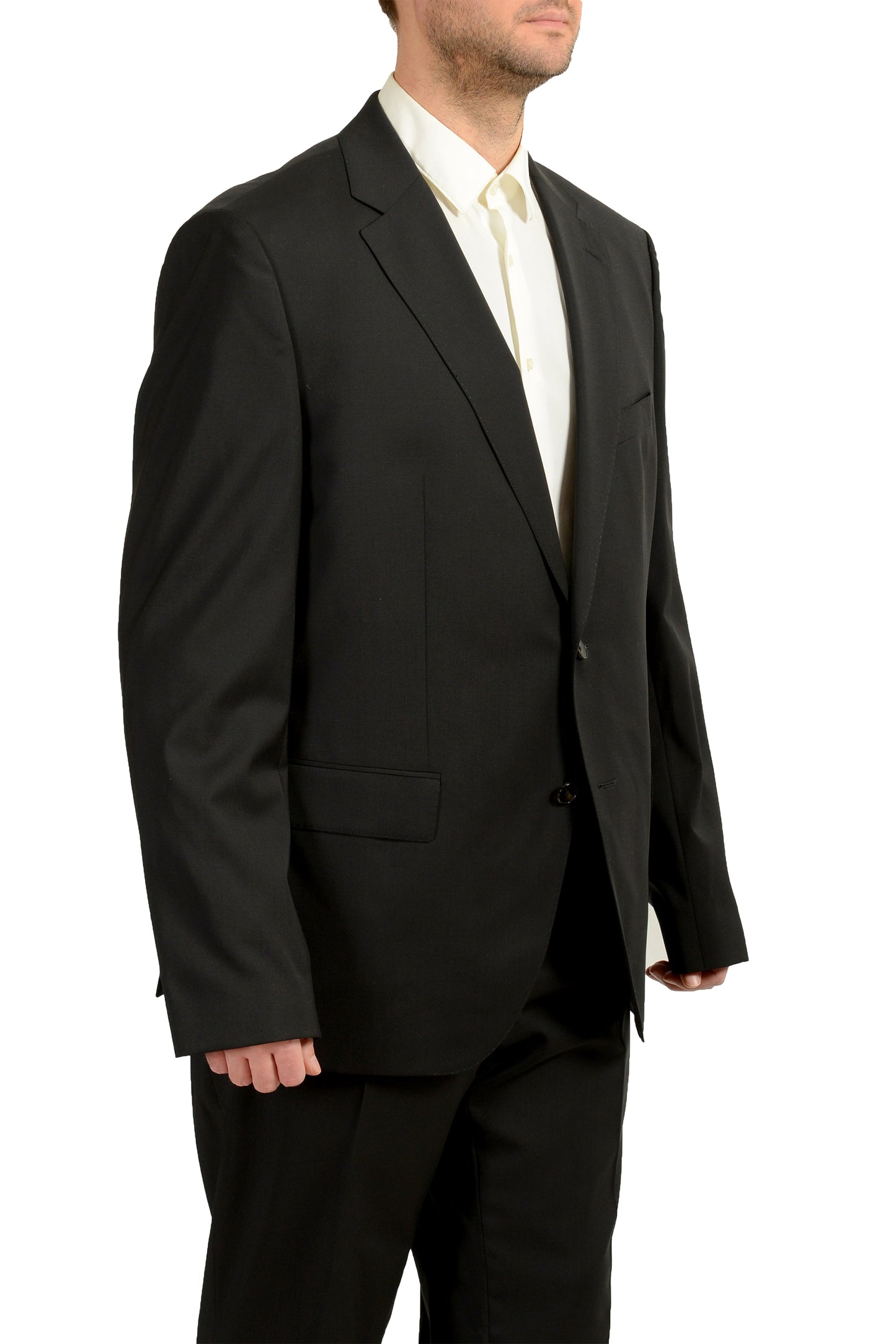 Hugo Boss Men's "Johnstons5/Lenon1" Regular Fit 100% Wool Suit US 48R IT 58R