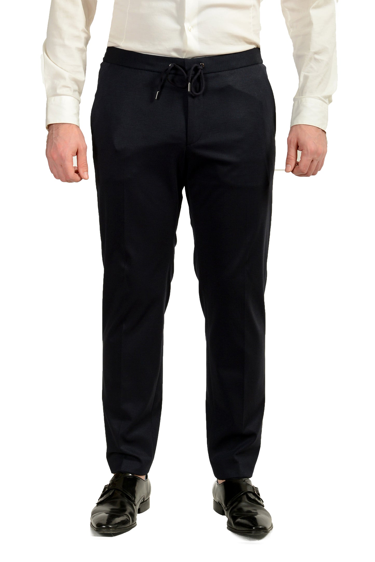 Hugo Boss Men's "Norwin4/Banks3-J" Slim Fit Plaid Two Button Suit US 40S IT 50S
