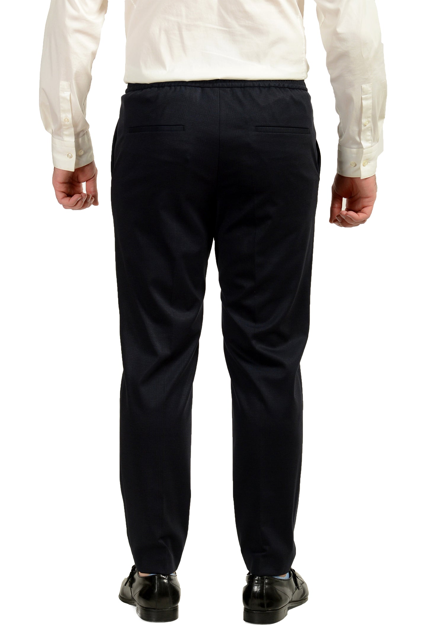 Hugo Boss Men's "Norwin4/Banks3-J" Slim Fit Plaid Two Button Suit US 40S IT 50S