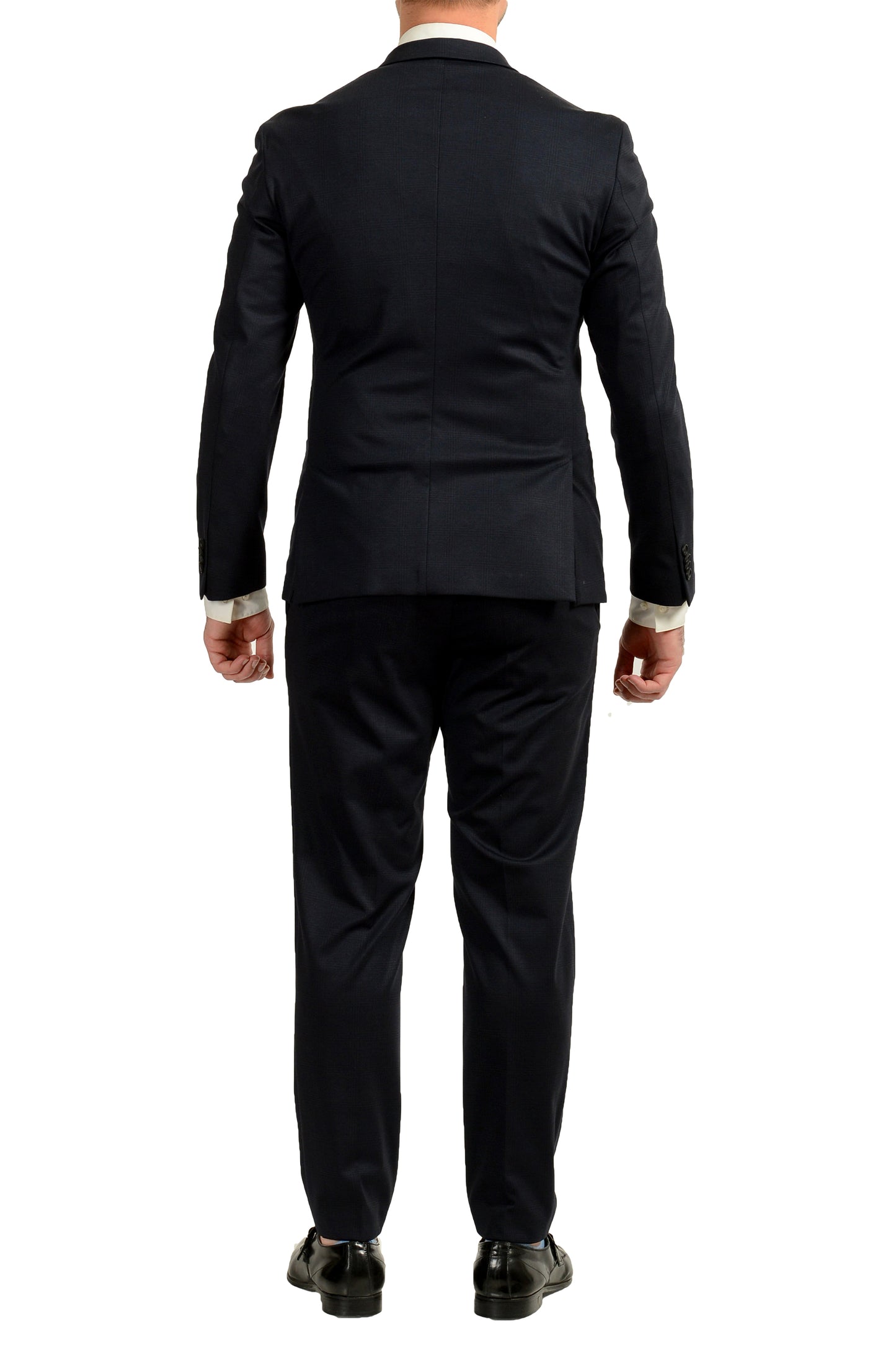 Hugo Boss Men's "Norwin4/Banks3-J" Slim Fit Plaid Two Button Suit US 40S IT 50S