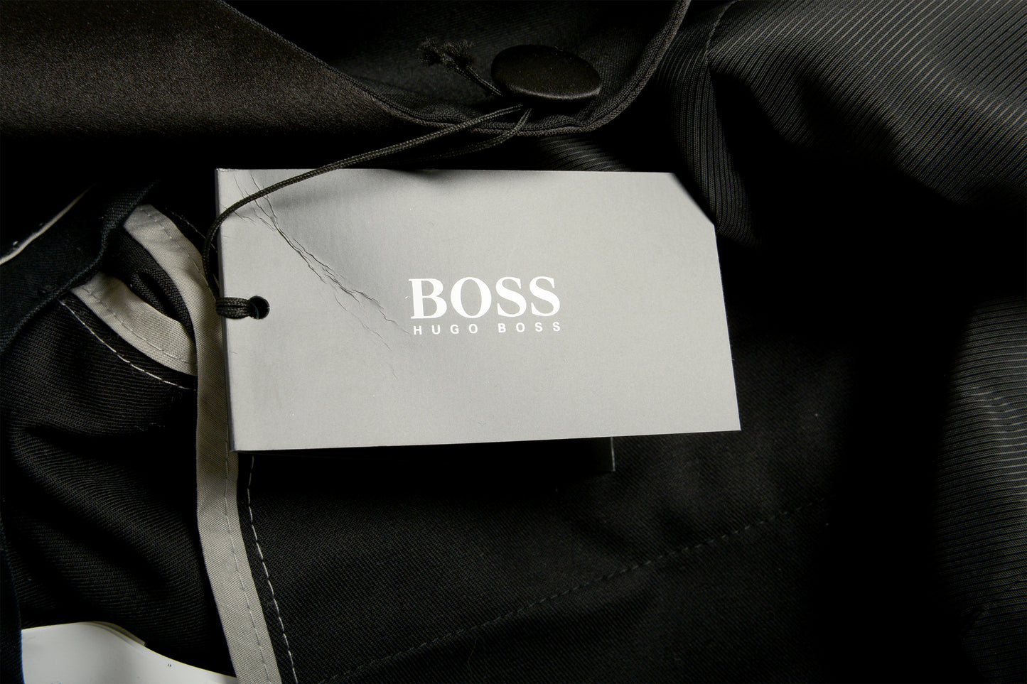 Hugo Boss Men's "The Stars75/Glamour3" Black Tuxedo 100% Wool Suit US 42L IT 52L