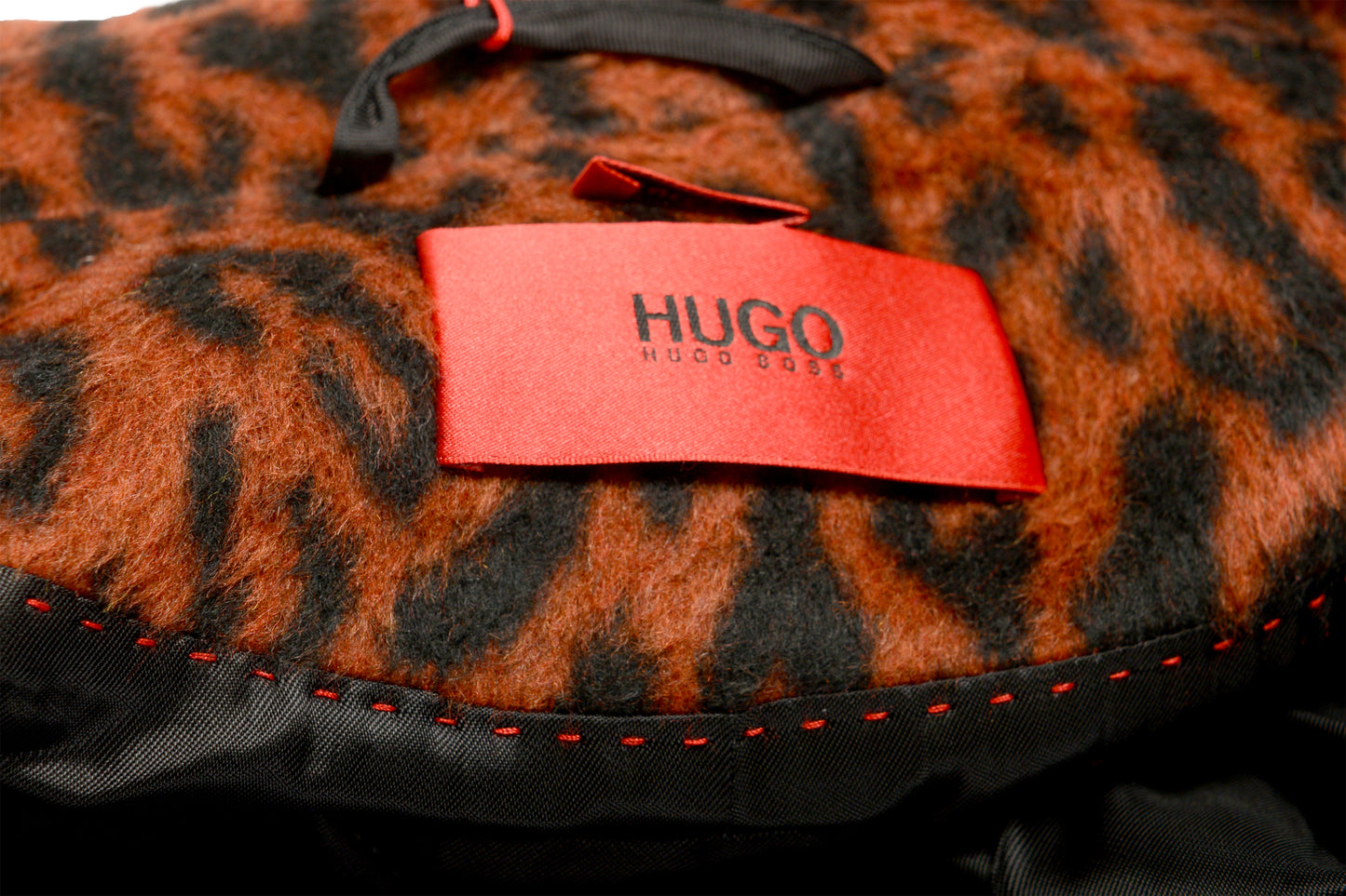 Hugo Boss Women's "Marca" Animal Print Double Breasted Coat US 6 IT 42