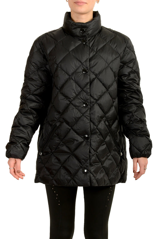 Burberry Women's "OSWESTRY" Black Down Insulated Puffer Parka Jacket US L IT 44