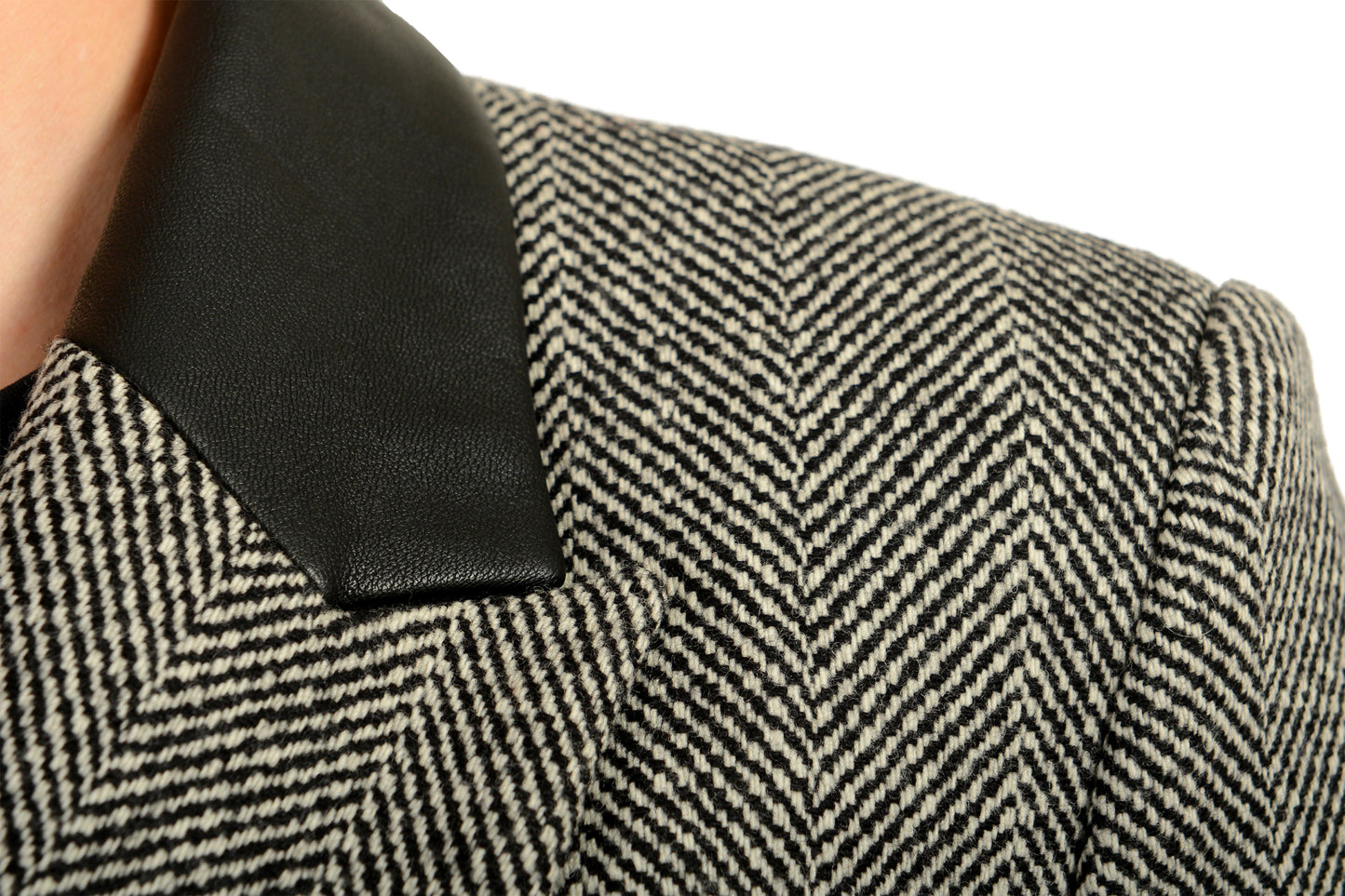 Hugo Boss Women's "Jakuba" Two Tone 100% Wool Double Breasted Blazer US 4 IT 40