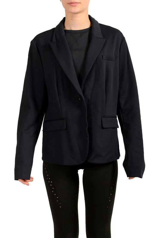 Hugo Boss Women's "Jatiani" Navy Striped One Button Blazer US 12 IT 48
