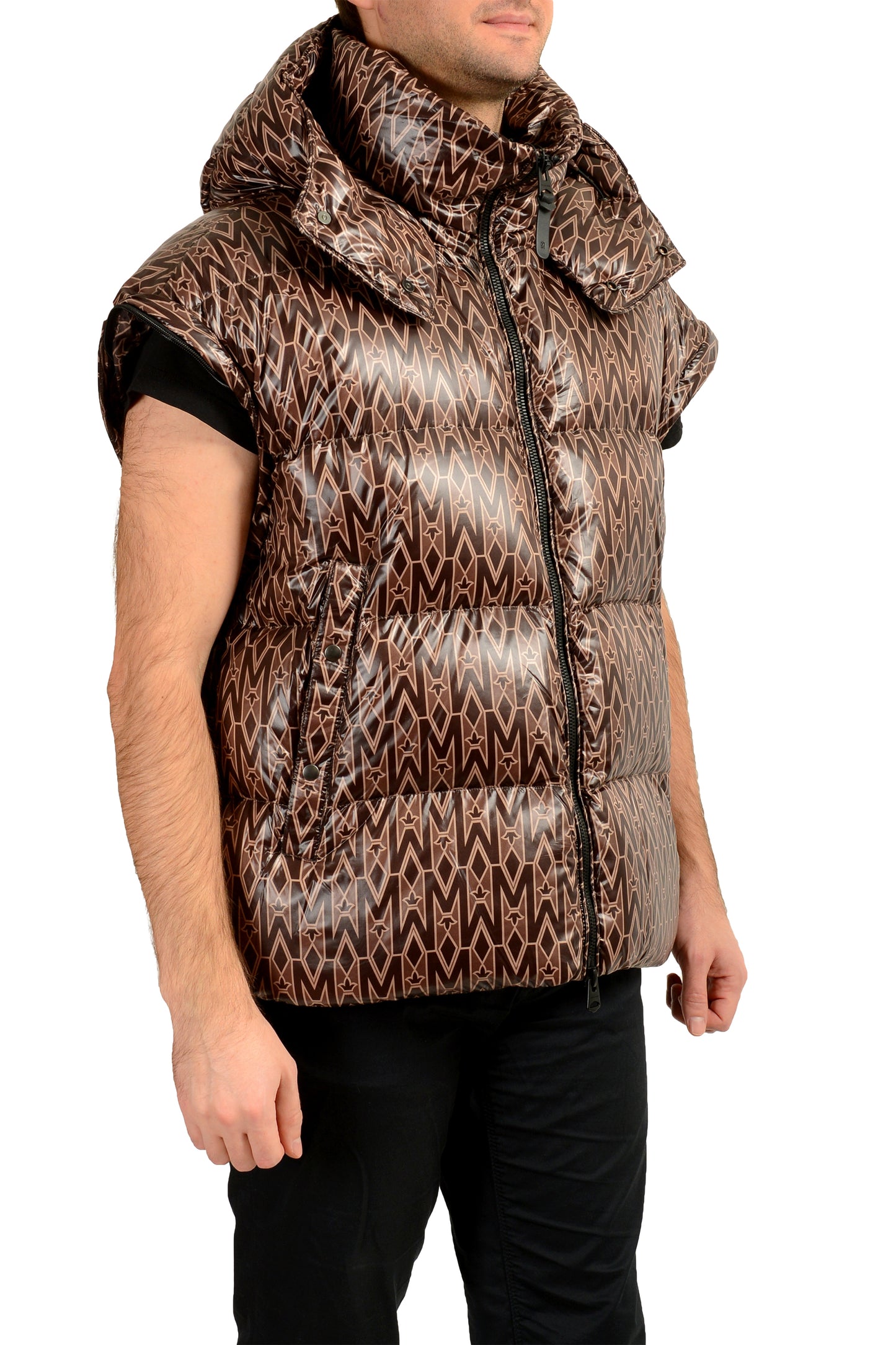 Mackage Men's CASIUS-MG Coffee Hooded Down 3-IN-1 Parka Mackage sz 46/2XL IT 54