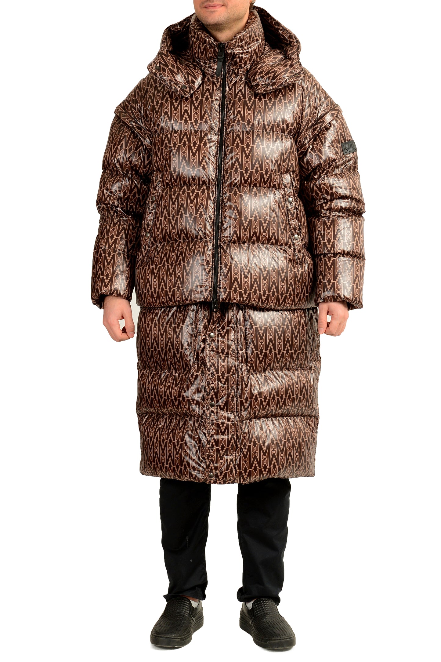 Mackage Men's "CASIUS-MG" Coffee Hooded Down 3-IN-1 Parka Mackage sz 44/XL IT 52