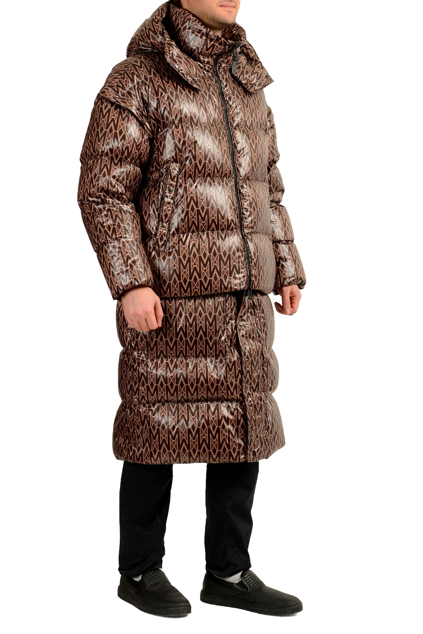 Mackage Men's "CASIUS-MG" Coffee Hooded Down 3-IN-1 Parka Mackage sz 44/XL IT 52