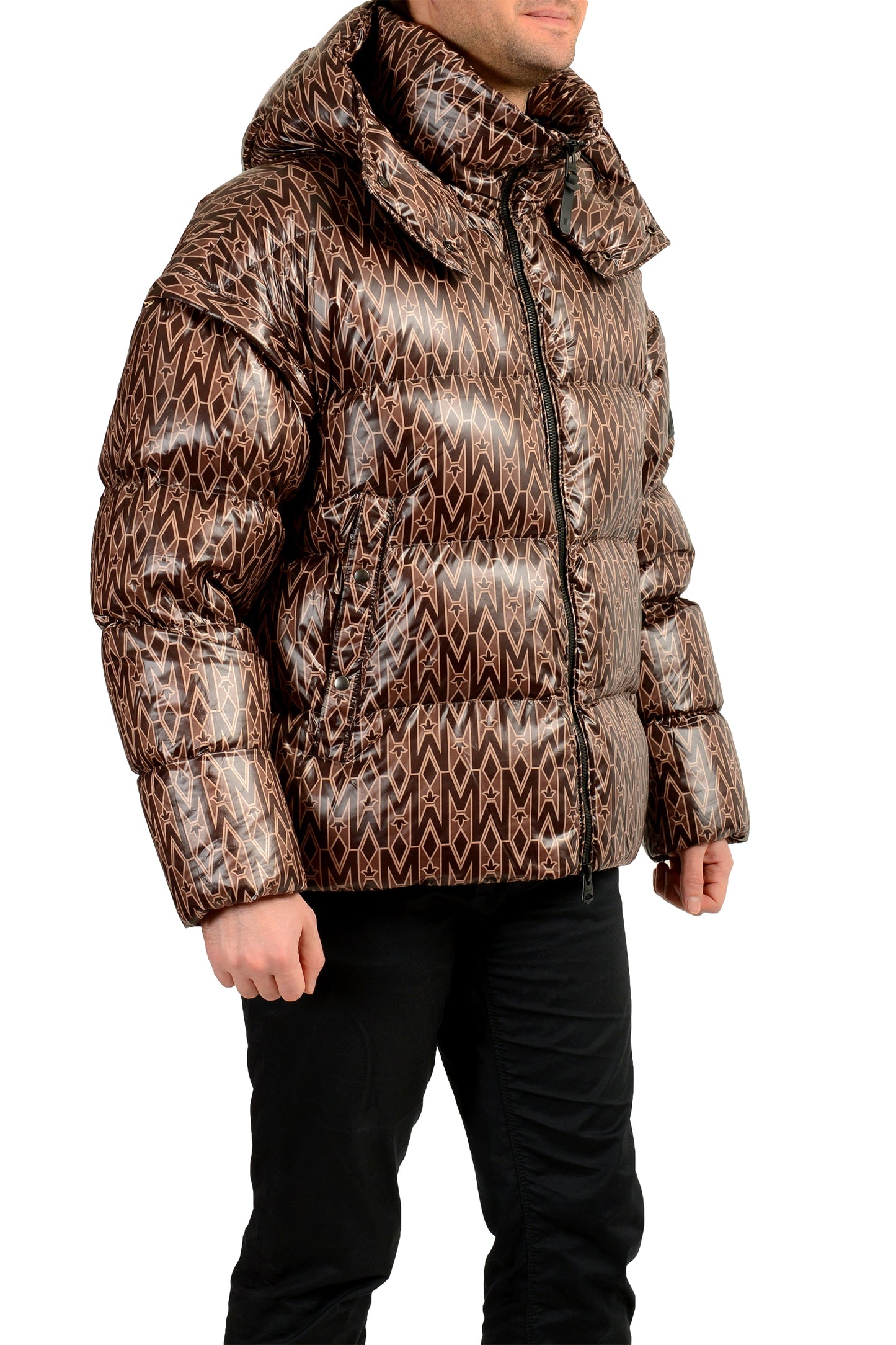 Mackage Men's "CASIUS-MG" Coffee Hooded Down 3-IN-1 Parka Mackage sz 44/XL IT 52