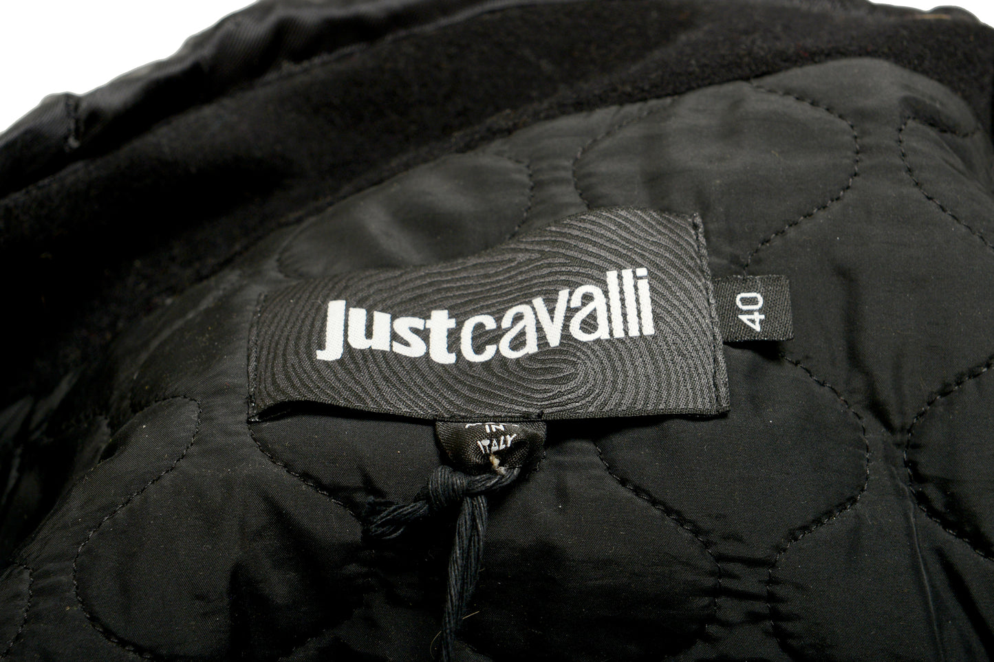 Just Cavalli Women's Wool Animal Print Coat With Detachable Collar US S IT 40