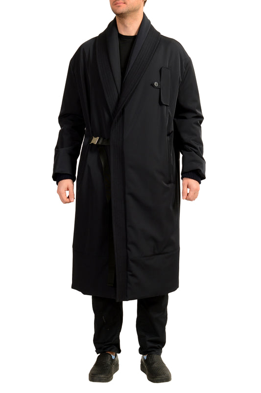 Scuderia Ferrari Fluid Twill Art Deco Long Insulated Car Coat US XS IT 46