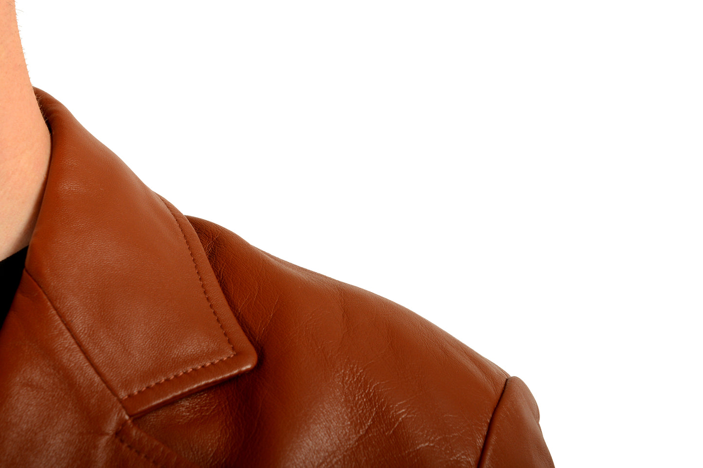 Scuderia Ferrari Men's Brown Leather Two Button Blazer Jacket US M IT 50