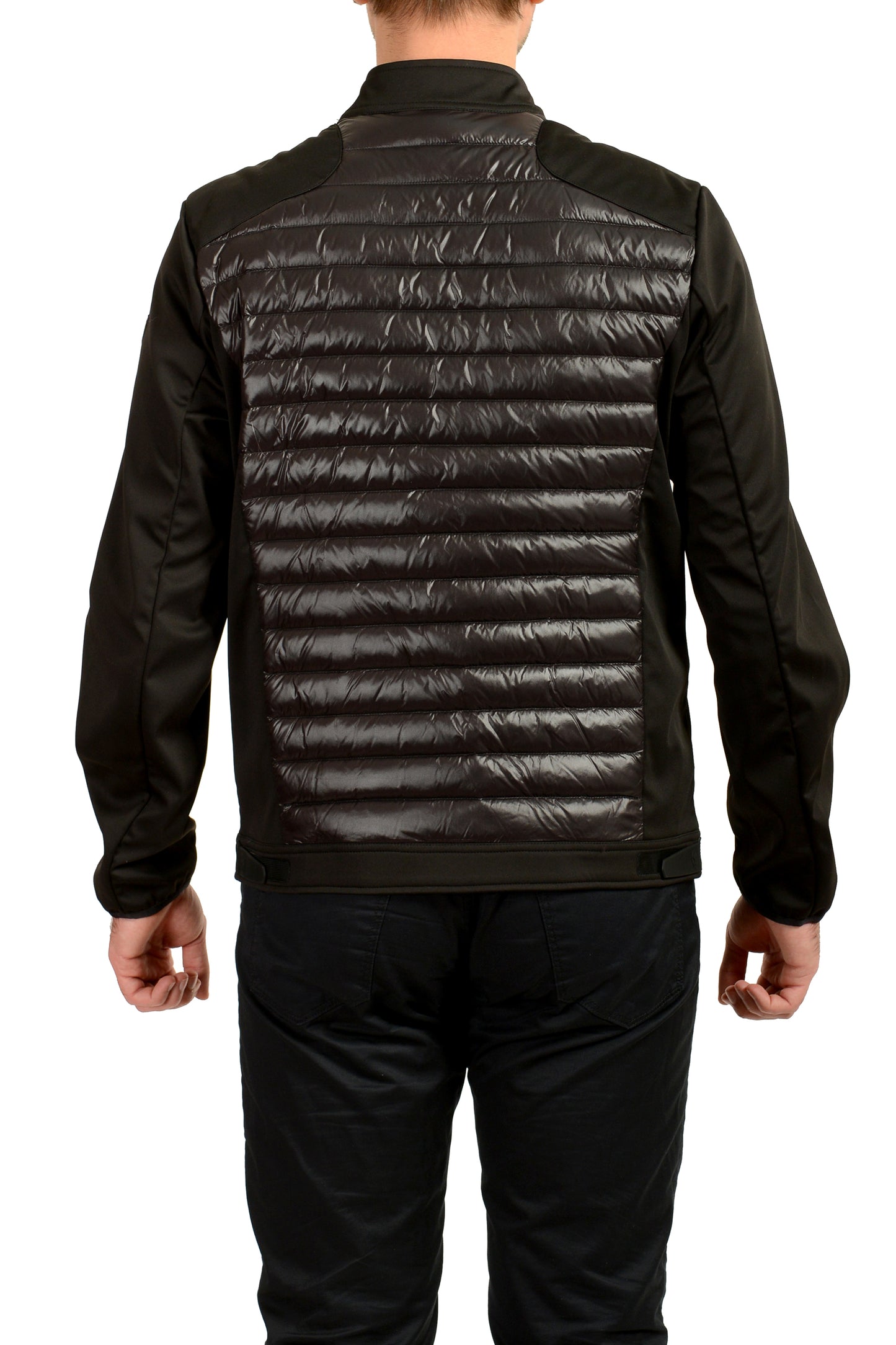 Scuderia Ferrari Men's Black Down Softshell Biker Parka Jacket US L IT 52