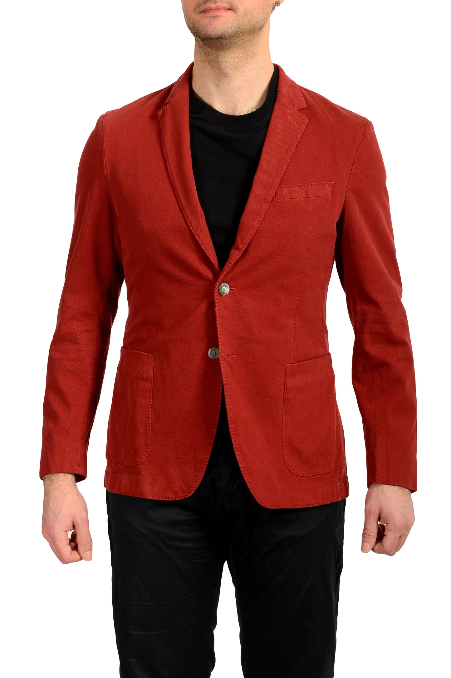 Hugo Boss Men's "Hanry-D" Slim Fit Red Two Button Blazer US 38R IT 48R