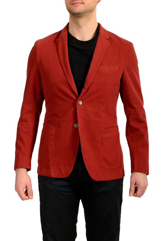Hugo Boss Men's "Hanry-D" Slim Fit Red Two Button Blazer US 38R IT 48R