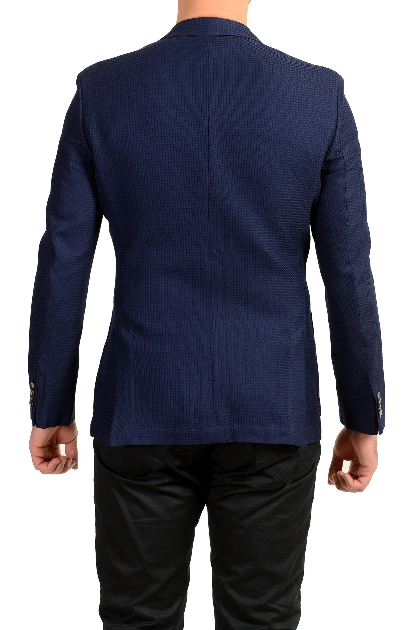 Hugo Boss Men's "Janson5" Regular Fit Blue Wool Two Button Blazer US 38R IT 48R