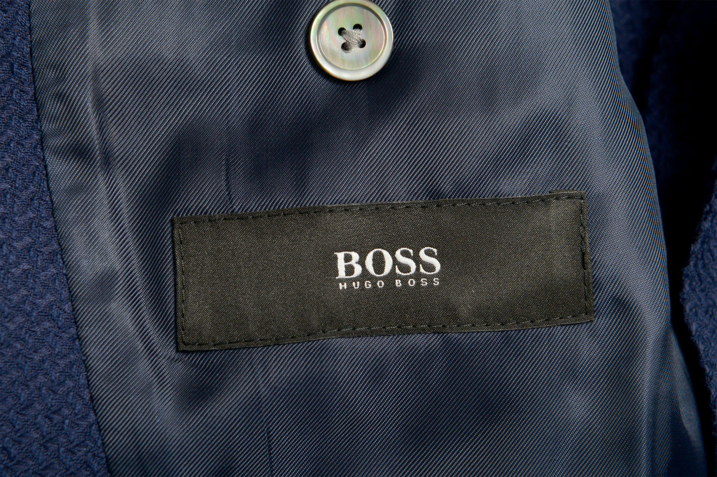 Hugo Boss Men's "Janson5" Regular Fit Blue Wool Two Button Blazer US 38R IT 48R