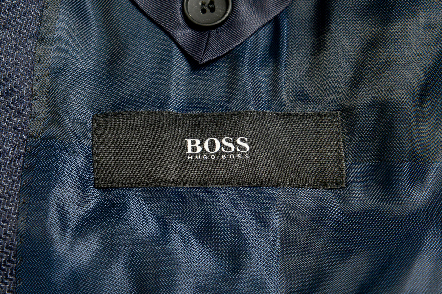 Hugo Boss Men's "Roan1" Extra Slim Fit Blue Wool Two Button Blazer US 38R IT 48R