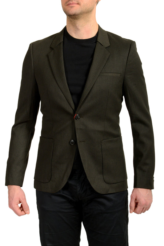 Hugo Boss Men's "Antanio" Striped Wool Two Button Blazer US 38R IT 48R