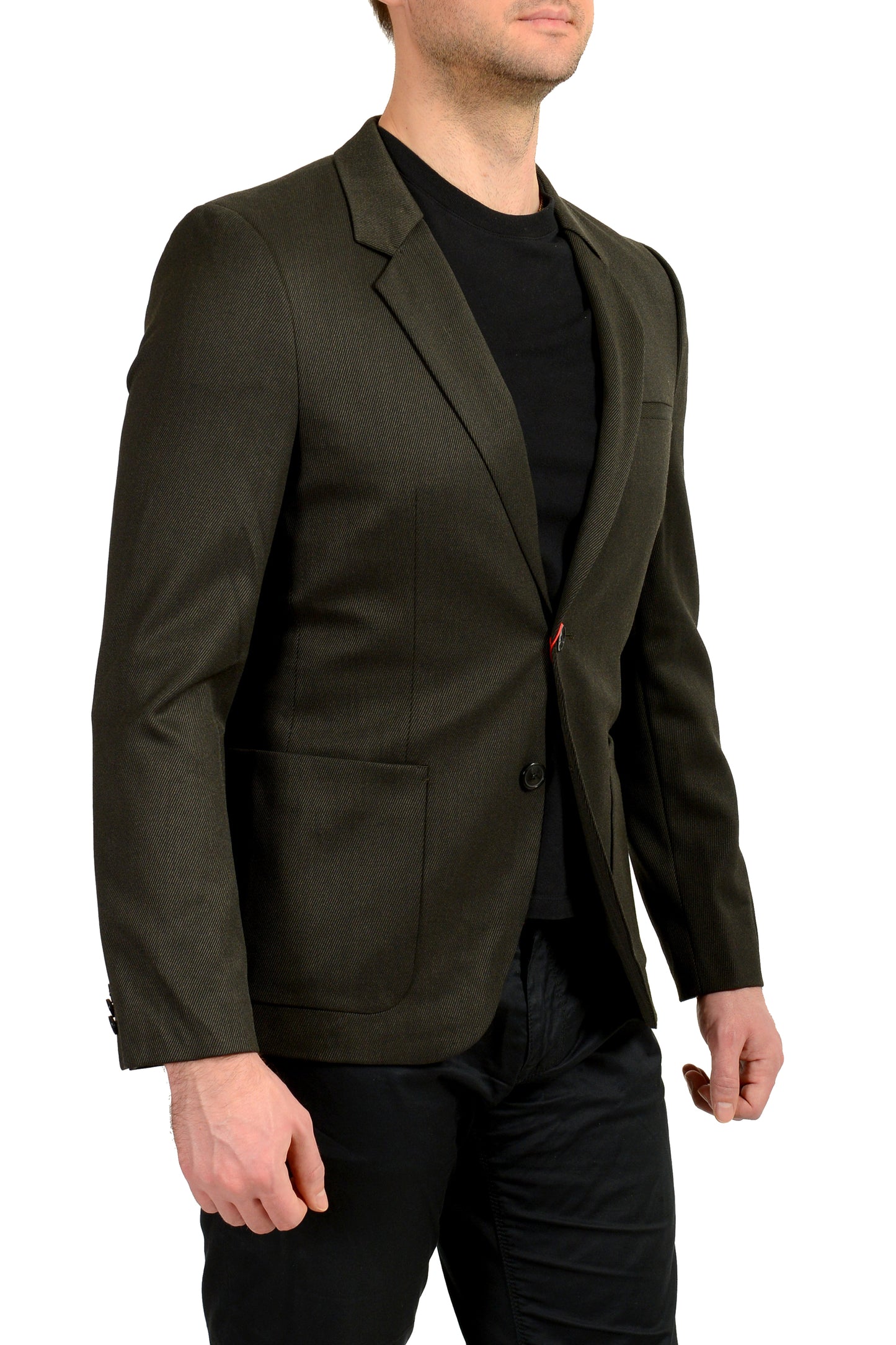 Hugo Boss Men's "Antanio" Striped Wool Two Button Blazer US 38R IT 48R