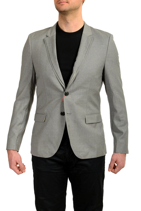 Hugo Boss Men's "Anlod" Gray 100% Wool Two Button Blazer US 38R IT 48R