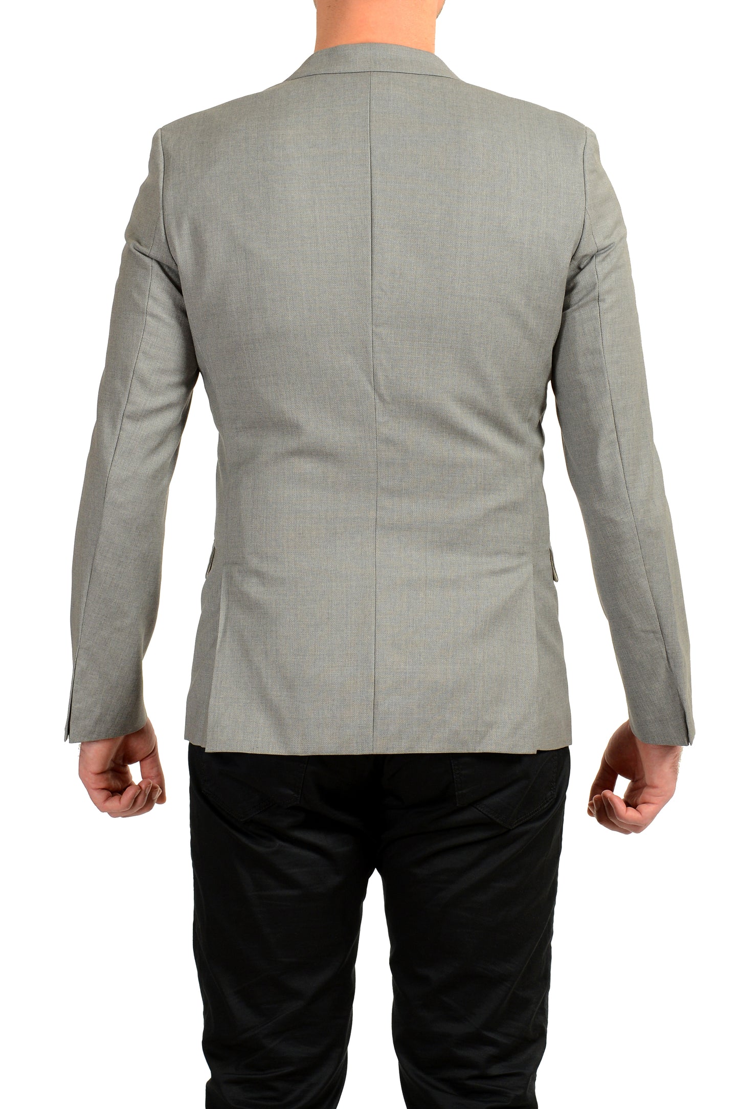 Hugo Boss Men's "Anlod" Gray 100% Wool Two Button Blazer US 38R IT 48R