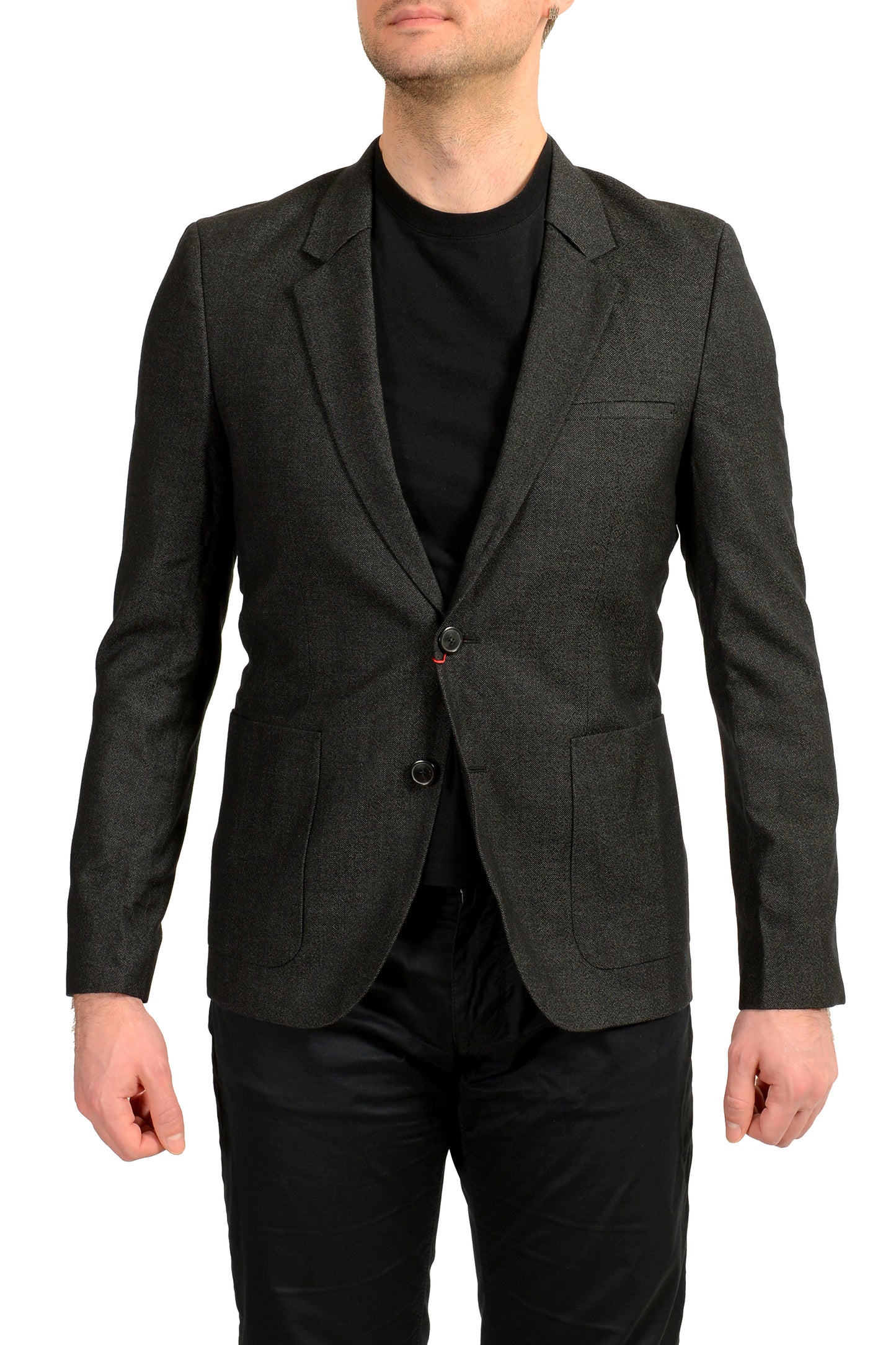 Hugo Boss Men's "Antanio" Wool Black Two Button Blazer US 38R IT 48R