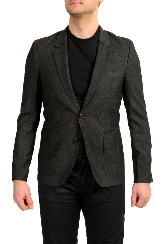 Hugo Boss Men's "Antanio" Wool Black Two Button Blazer US 38R IT 48R