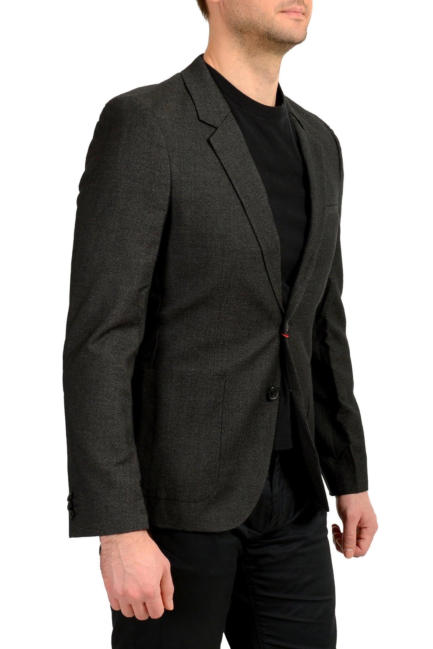 Hugo Boss Men's "Antanio" Wool Black Two Button Blazer US 38R IT 48R