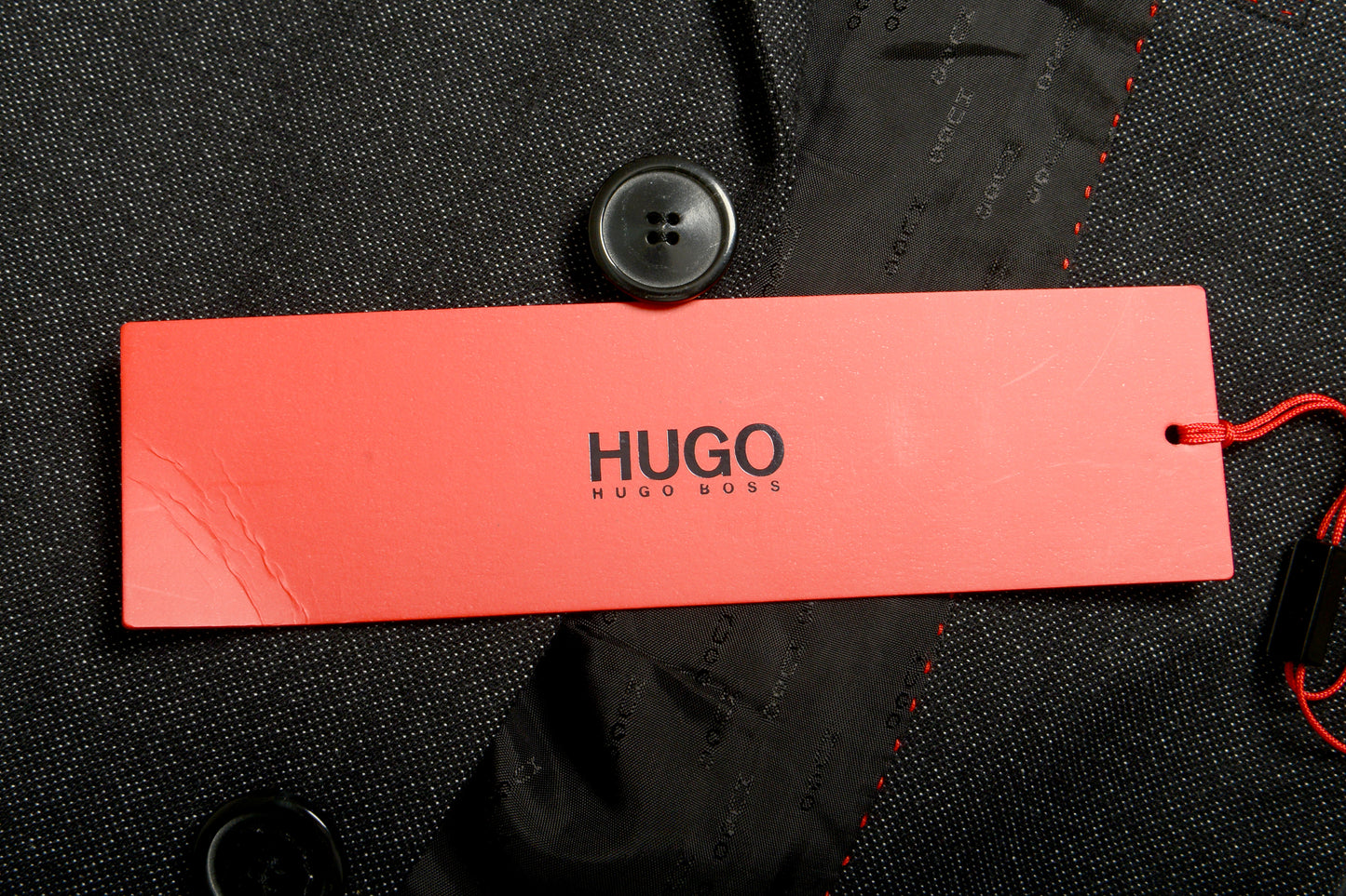 Hugo Boss Men's "Antanio" Wool Black Two Button Blazer US 38R IT 48R