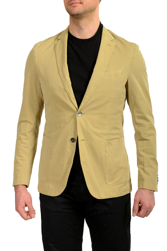 Hugo Boss Men's "Hanry-D" Slim Fit Stone Beige Two Button Blazer US 38R IT 48R