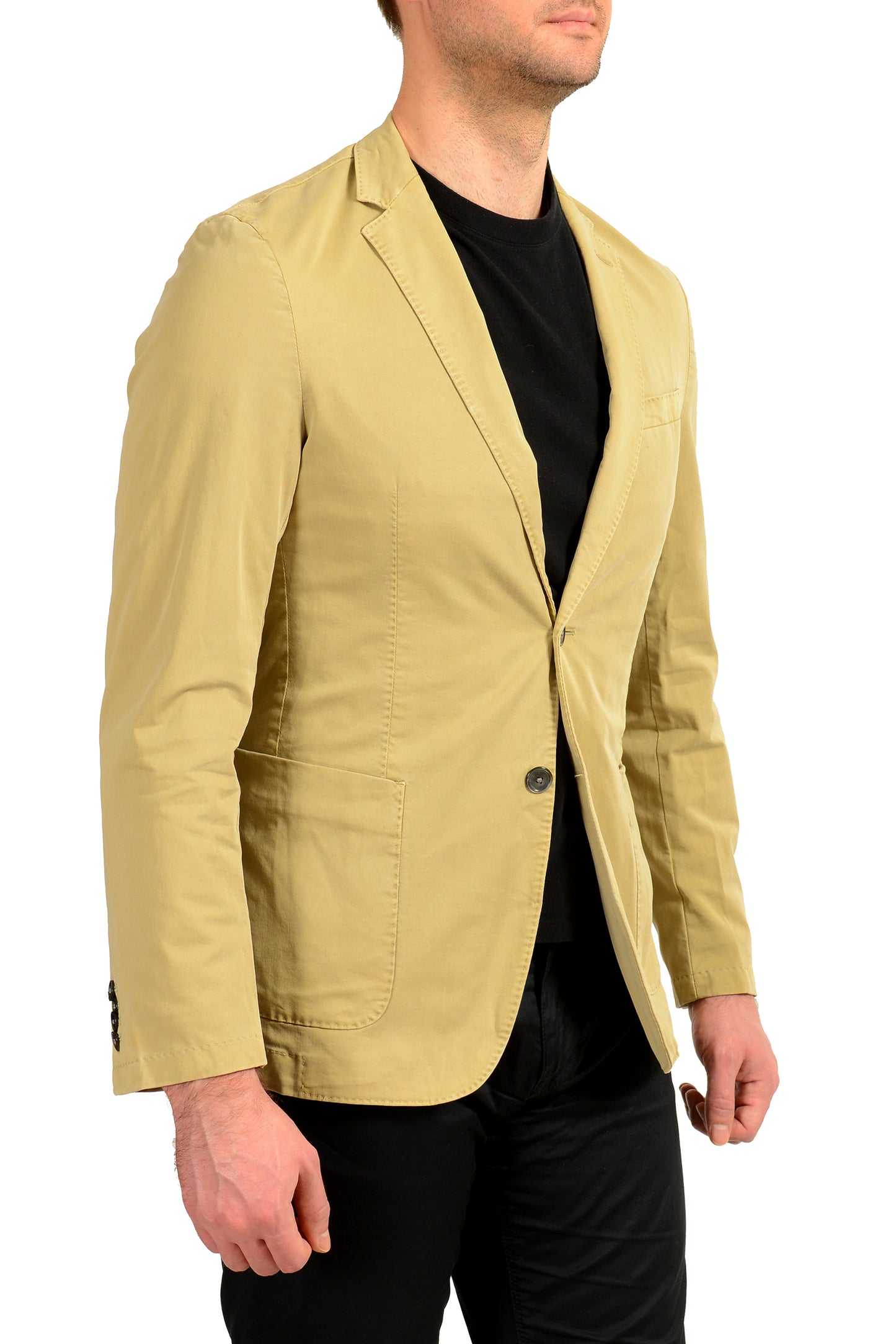Hugo Boss Men's "Hanry-D" Slim Fit Stone Beige Two Button Blazer US 38R IT 48R