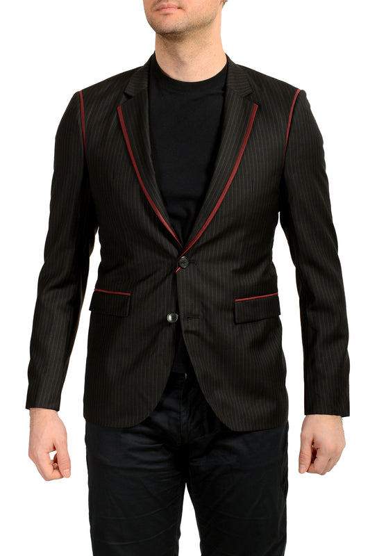 Hugo Boss Men's "Arwet" 100% Wool Striped Two Button Blazer US 38R IT 48R