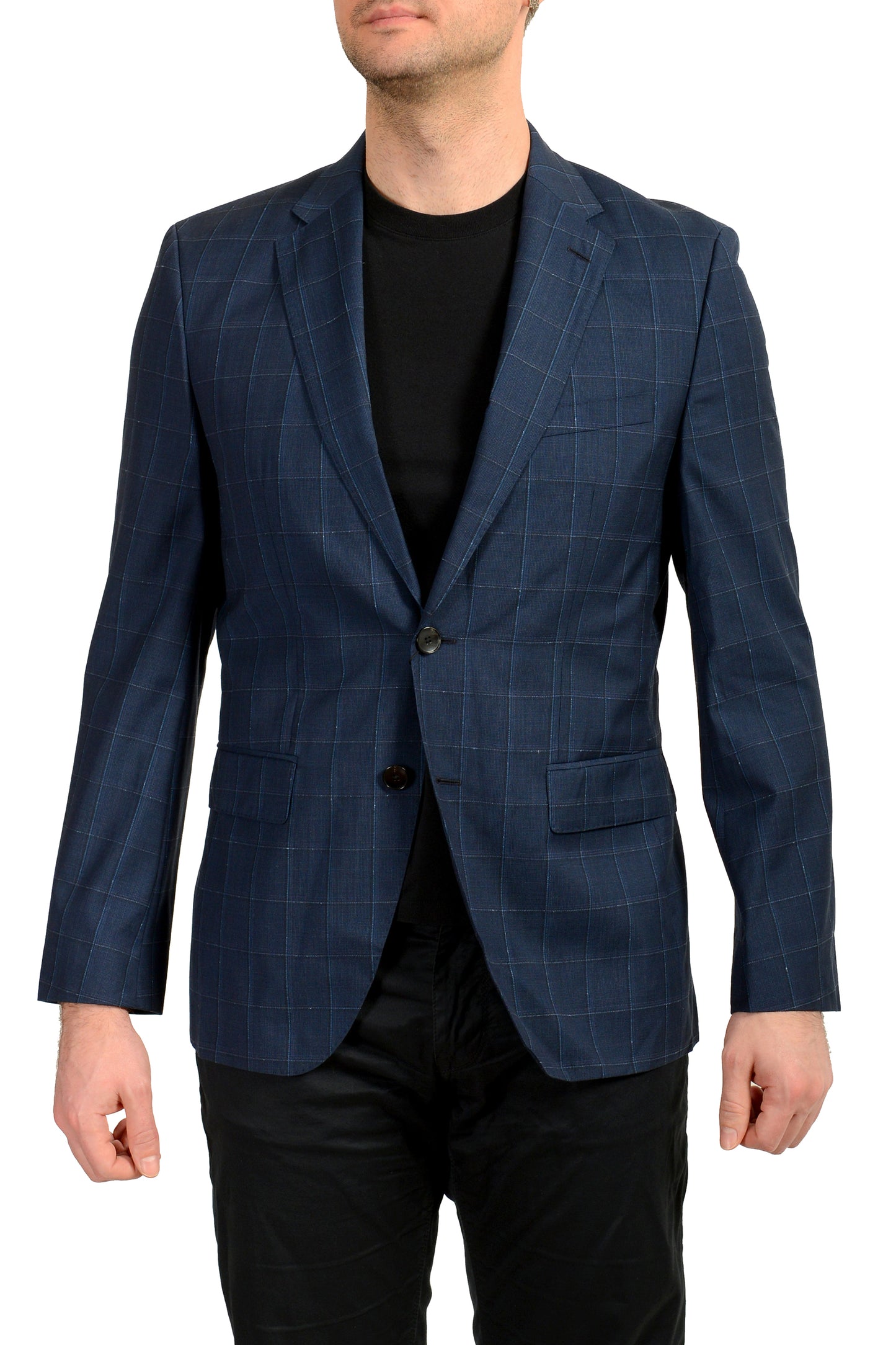 Hugo Boss Men's "Johnstons5/Lenon1" 100% Wool Two Button Blazer US 38R IT 48R