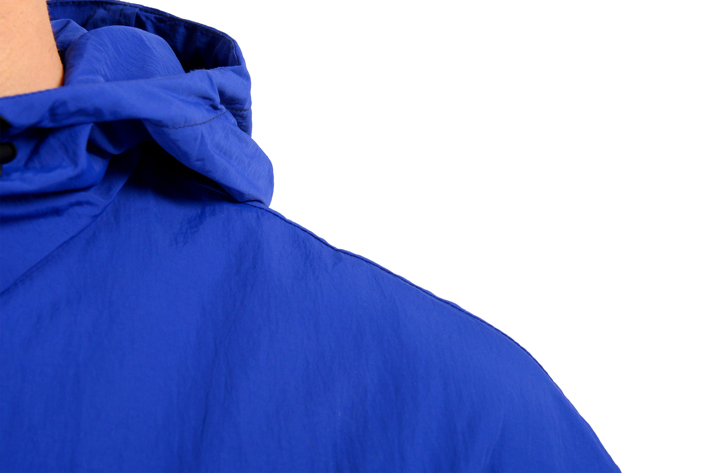 Burberry Men's "Knight" Royal Blue Hooded Full Zip Windbreaker Jacket US S IT 48
