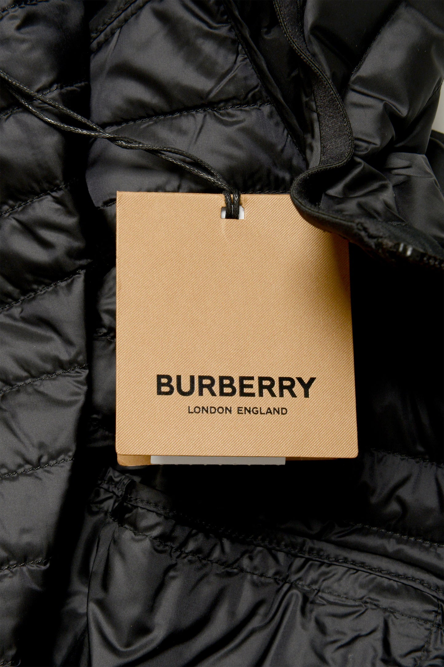 Burberry Men's "Letham" Black Hooded Full Zip Windbreaker Jacket US XL IT 54