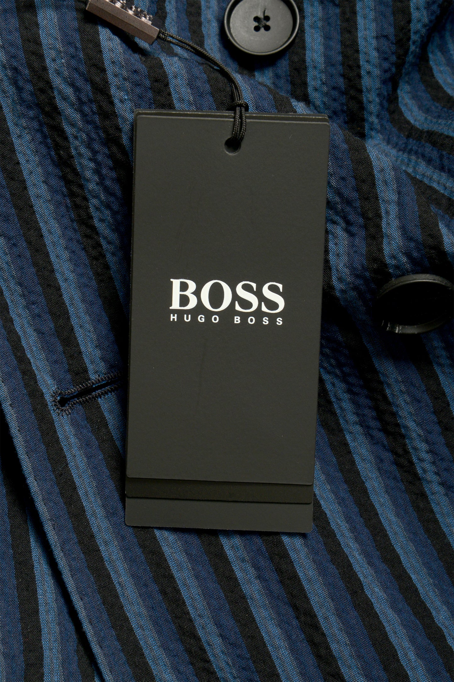 Hugo Boss Men's "Nimon" Slim Fit Striped Double Breasted Blazer US 38R IT 48R