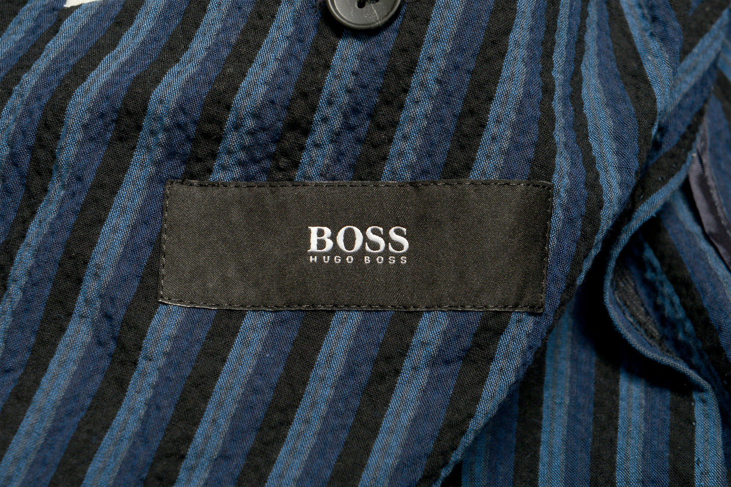 Hugo Boss Men's "Nimon" Slim Fit Striped Double Breasted Blazer US 38R IT 48R