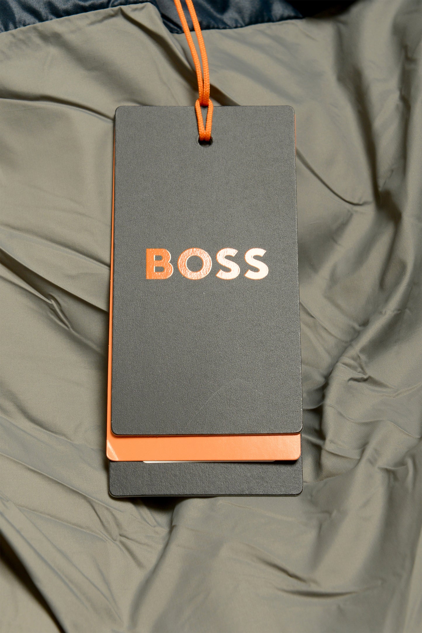 Hugo Boss "Odaini" Men's Full Zip Gray Sleeveless Parka Vest US 38R IT 48R